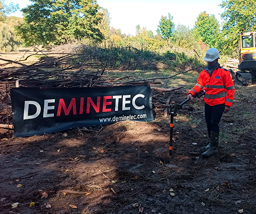 DEMINETEC bomb discovery