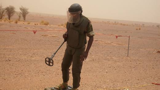 Opérations de déminage humanitaire menées à l'international