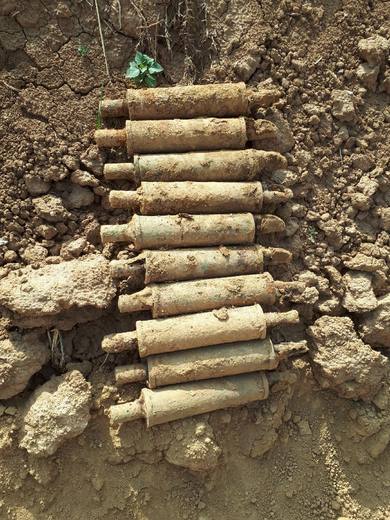 Munitions alignées pour contrôle et comptage