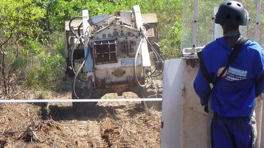 Protection de l'opérateur sur un chantier en environnement tropical